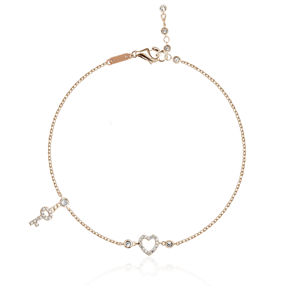 Гривна от розово злато 14К