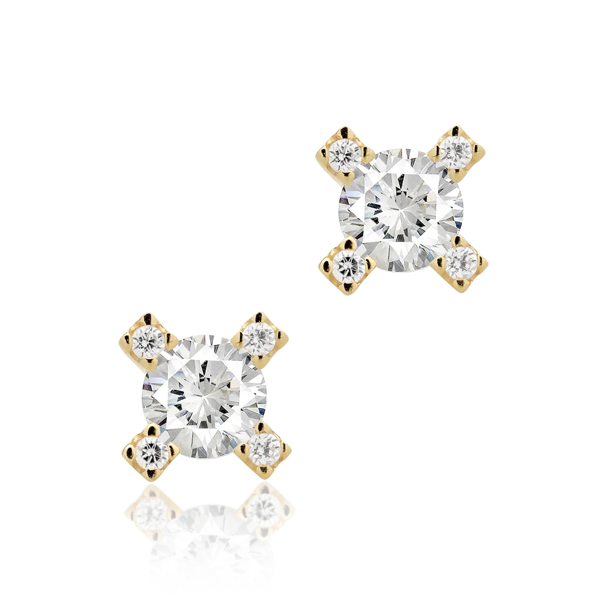 14K yellow gold earrings