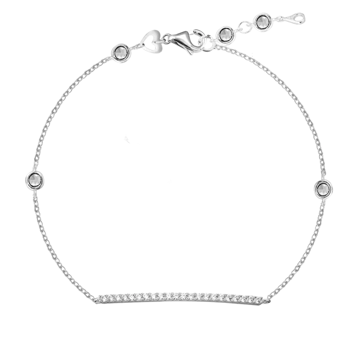 14K white gold bracelet