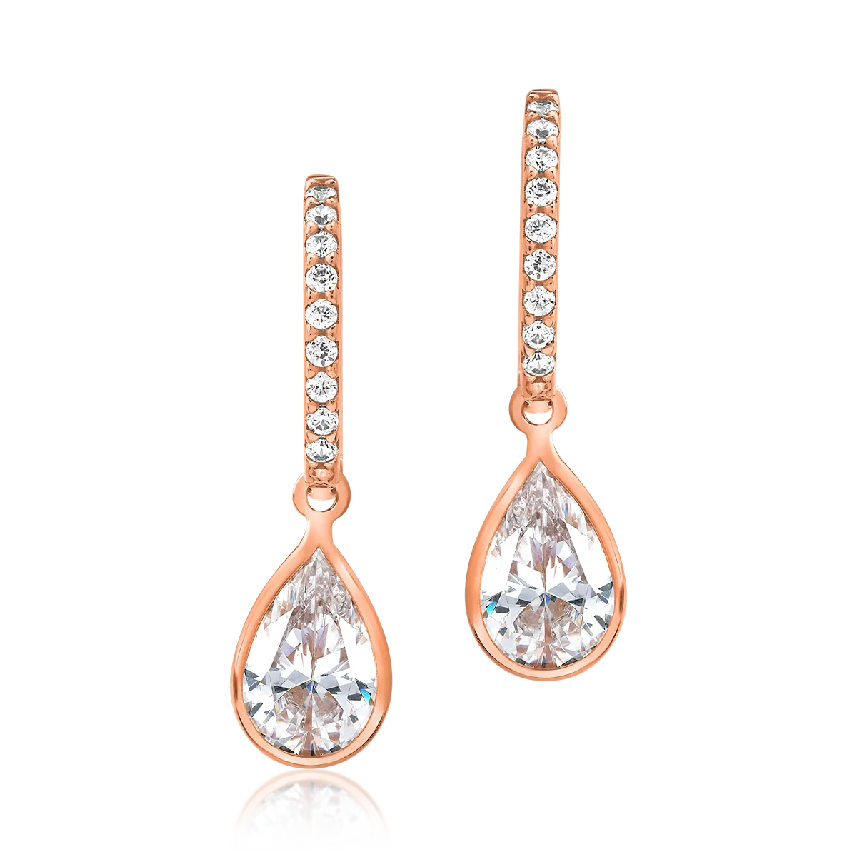 14K rose gold earrings