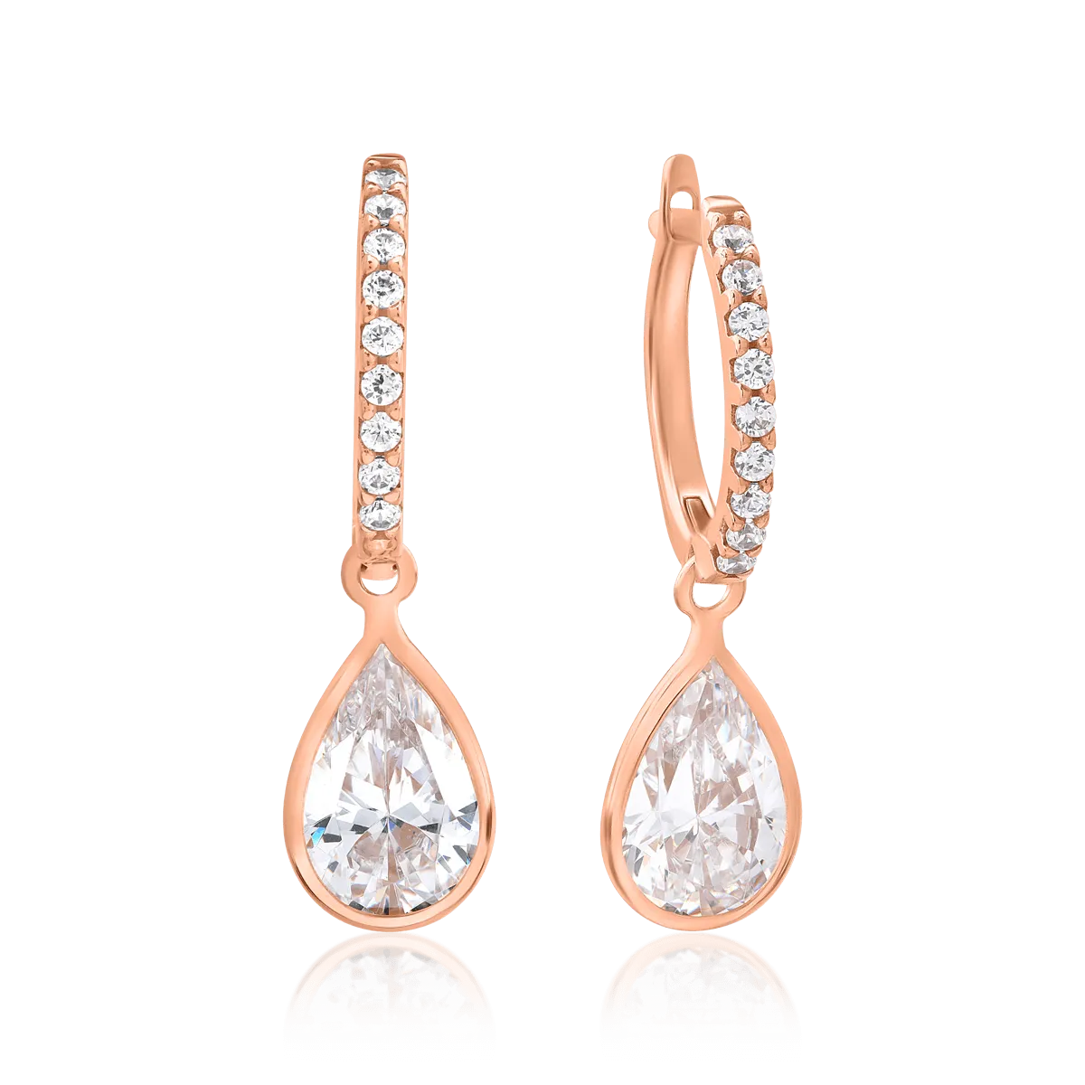 14K rose gold earrings