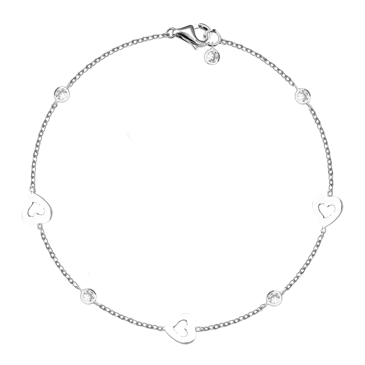 14K white gold bracelet