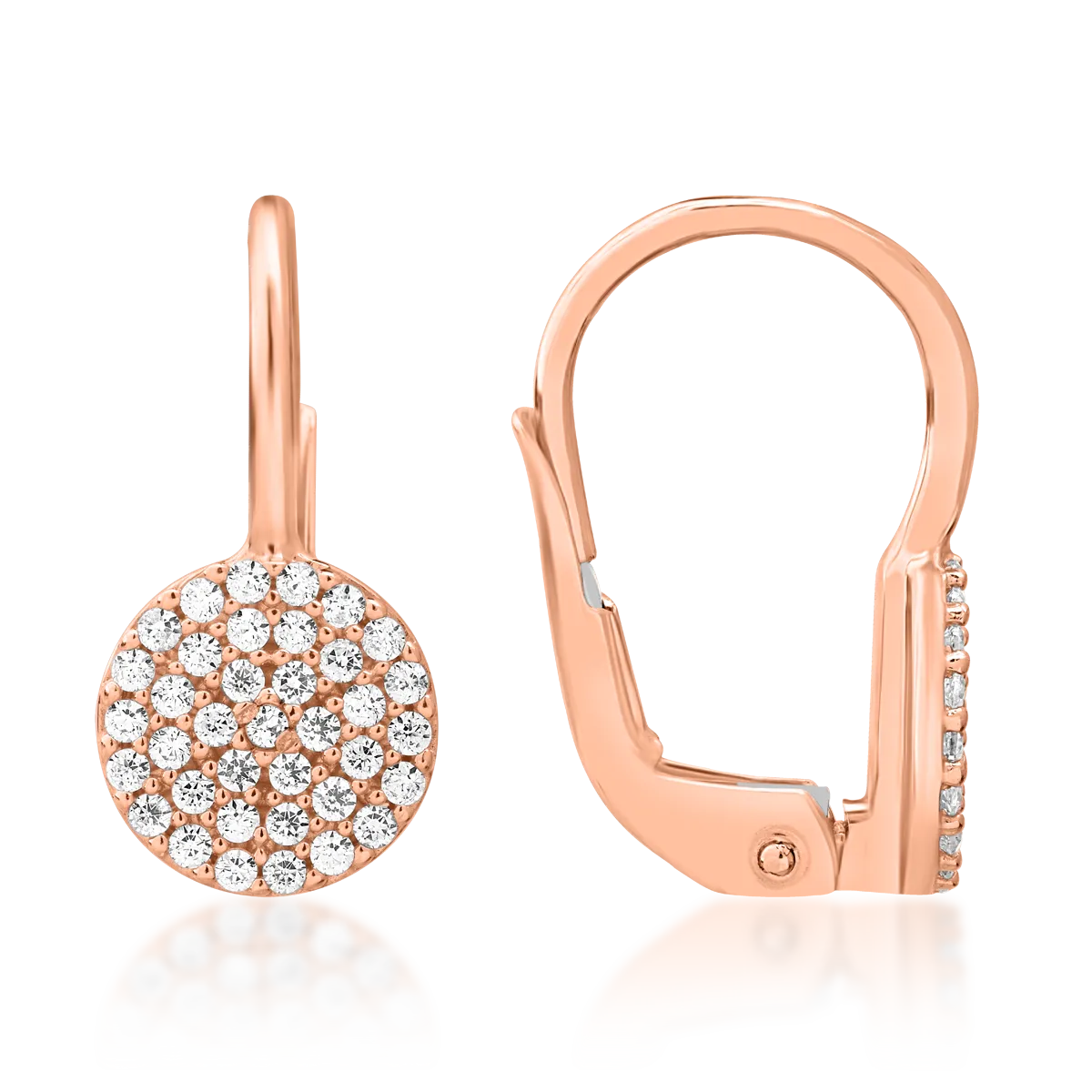 14K rose gold earrings