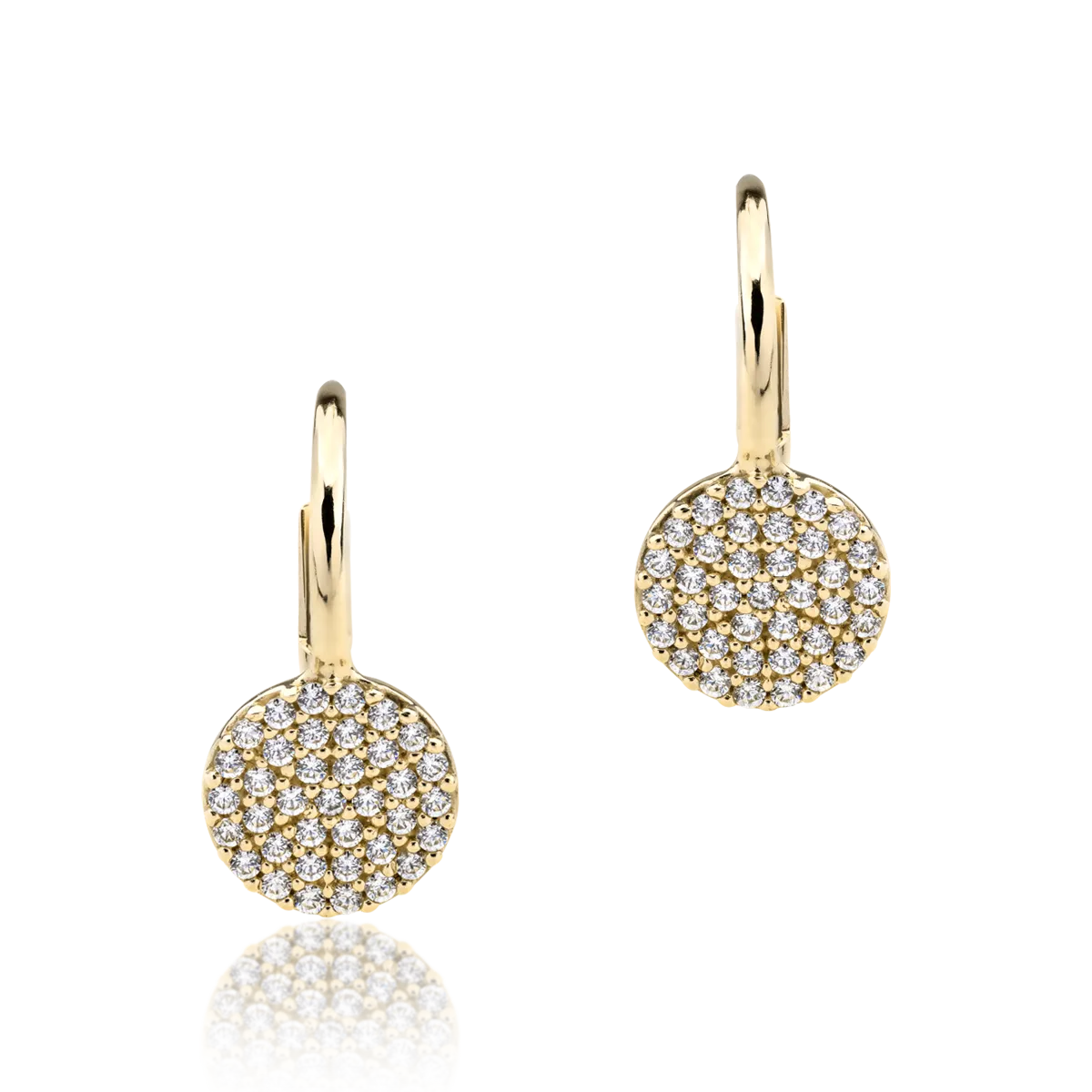 14k yellow gold earrings-1369