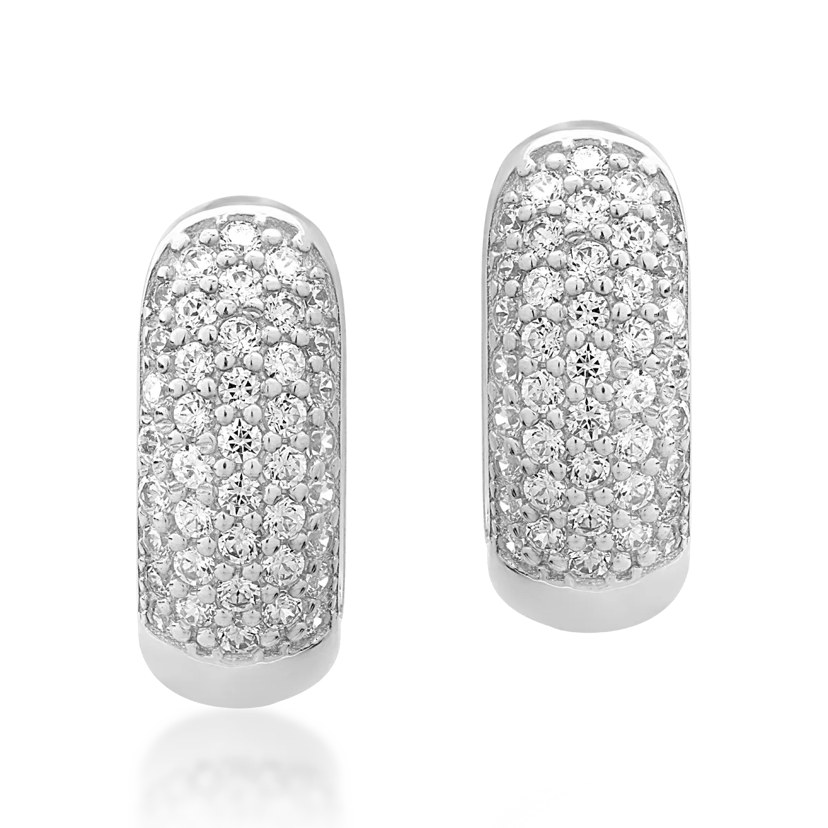 Cercei din aur alb de 14K-1375