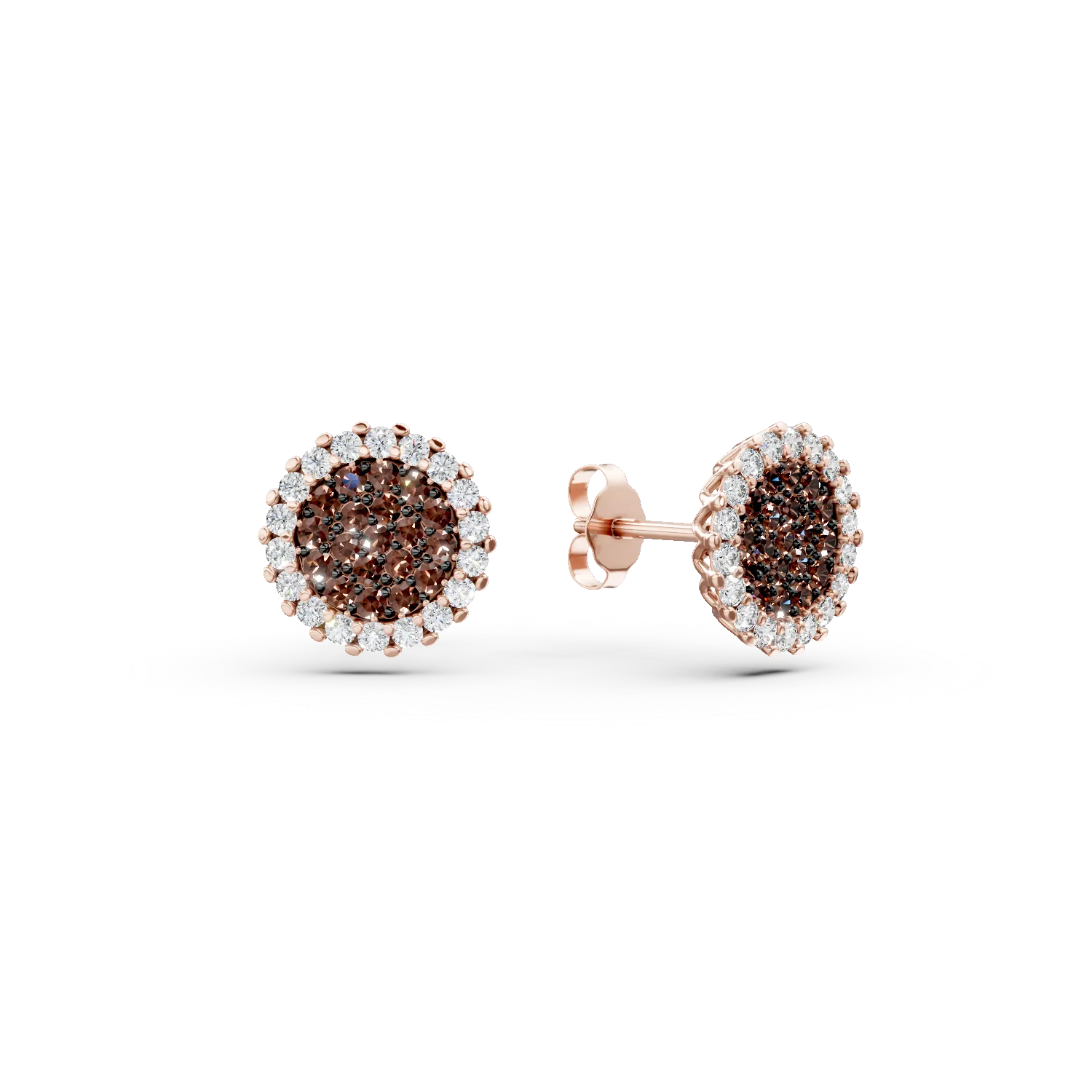 14K rose gold earrings