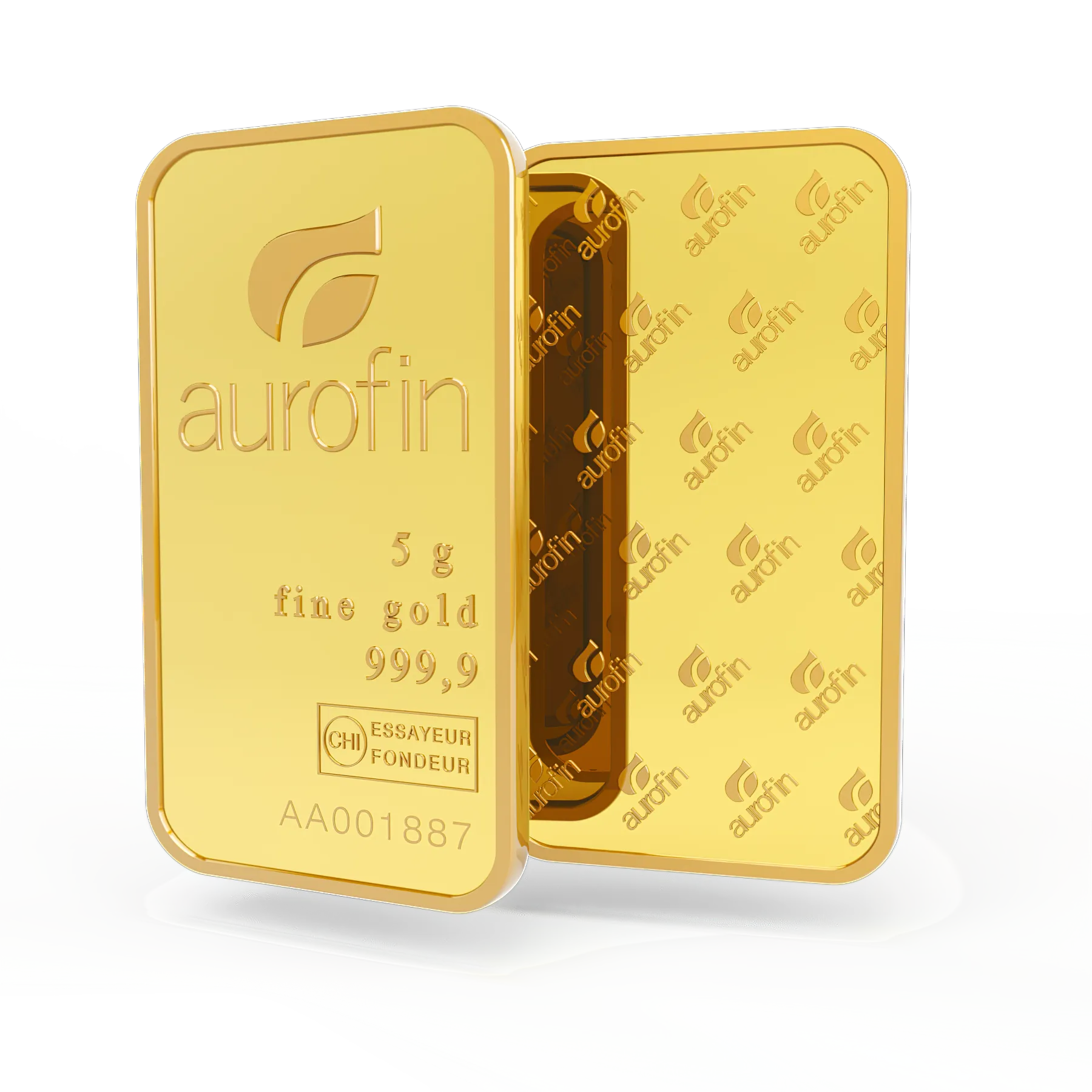 5g gold bar. Switzerland. Fine Gold. 999.9