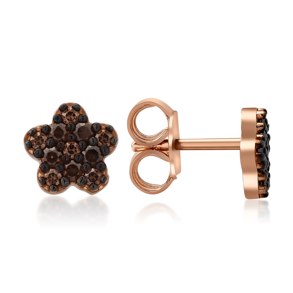 14K rose gold earrings