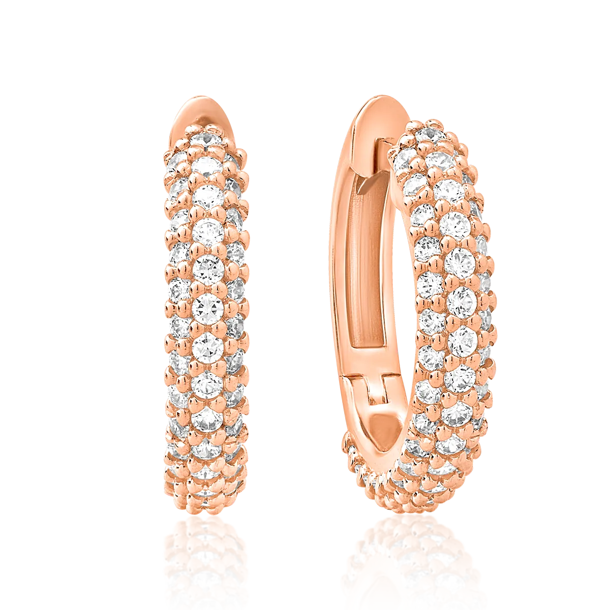 14K rose gold earrings