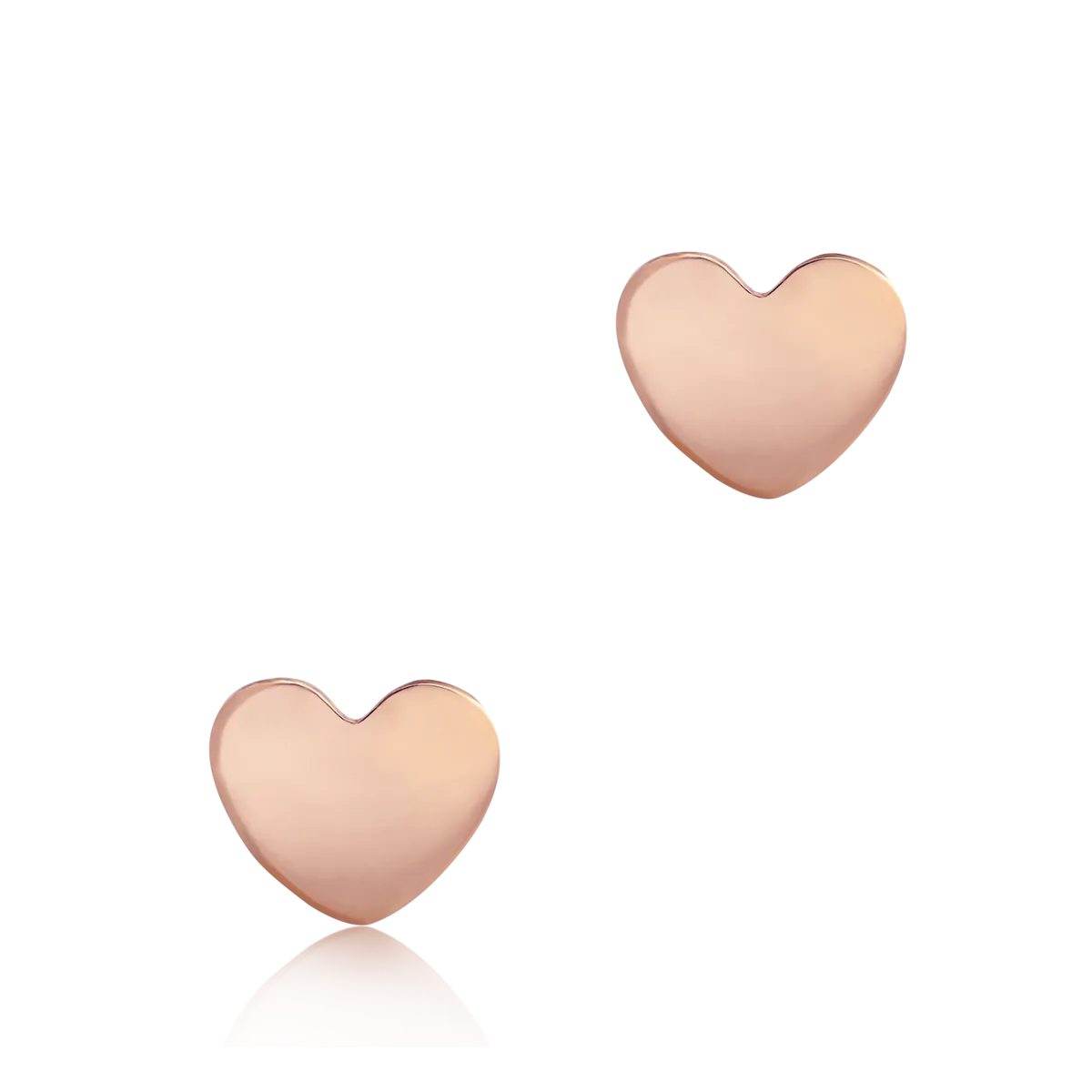 Cercei din aur roz de 14K