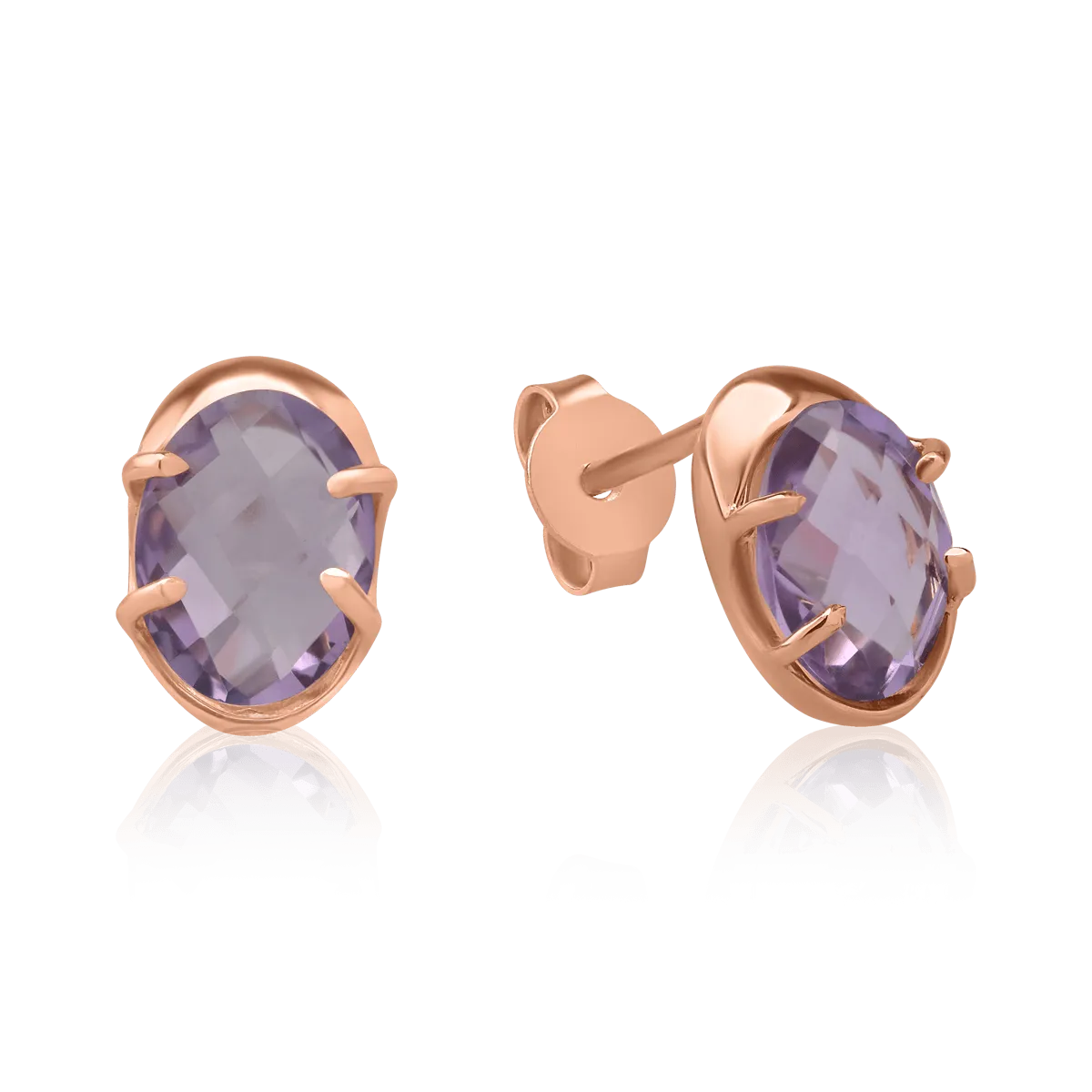 14K rose gold earrings