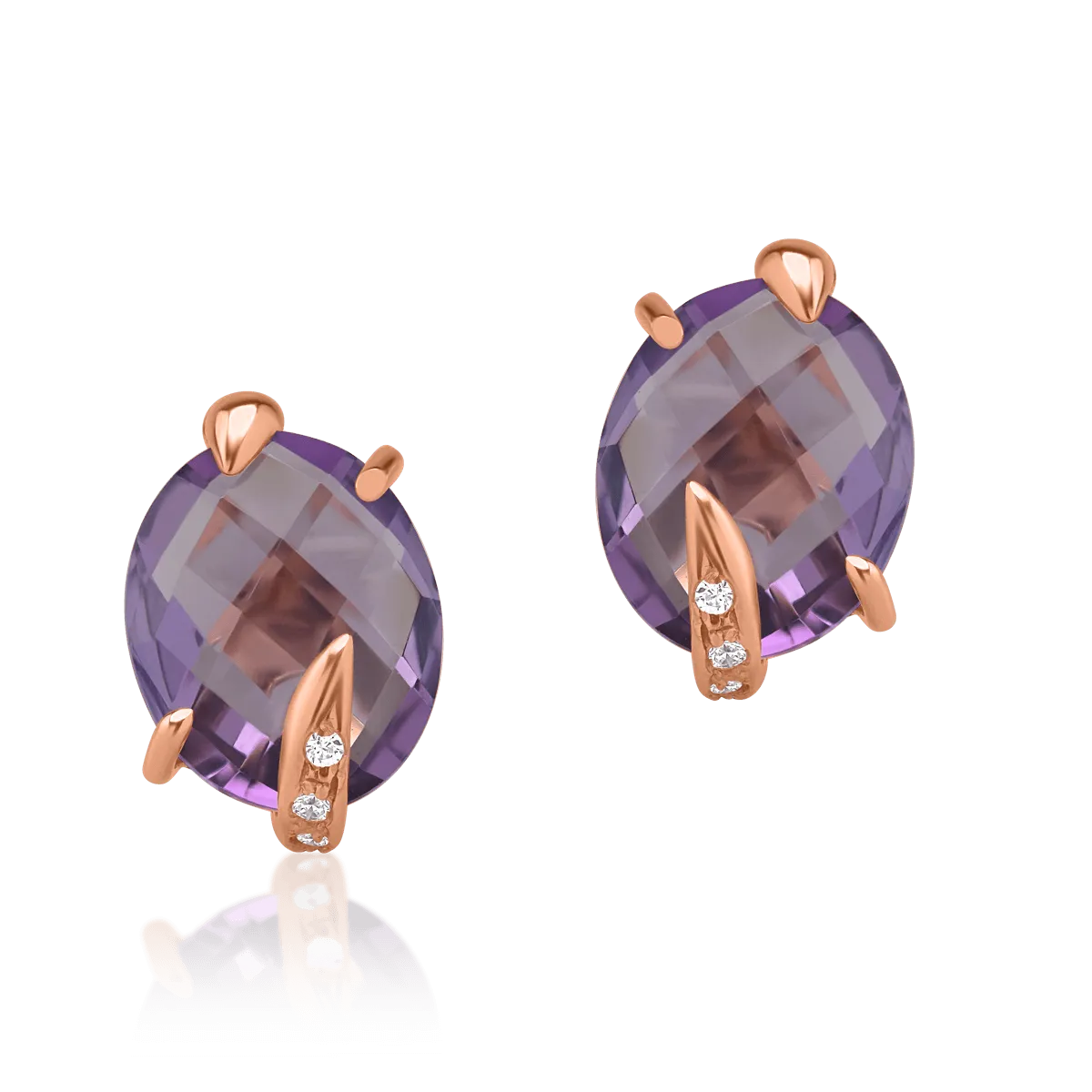 14K rose gold earrings