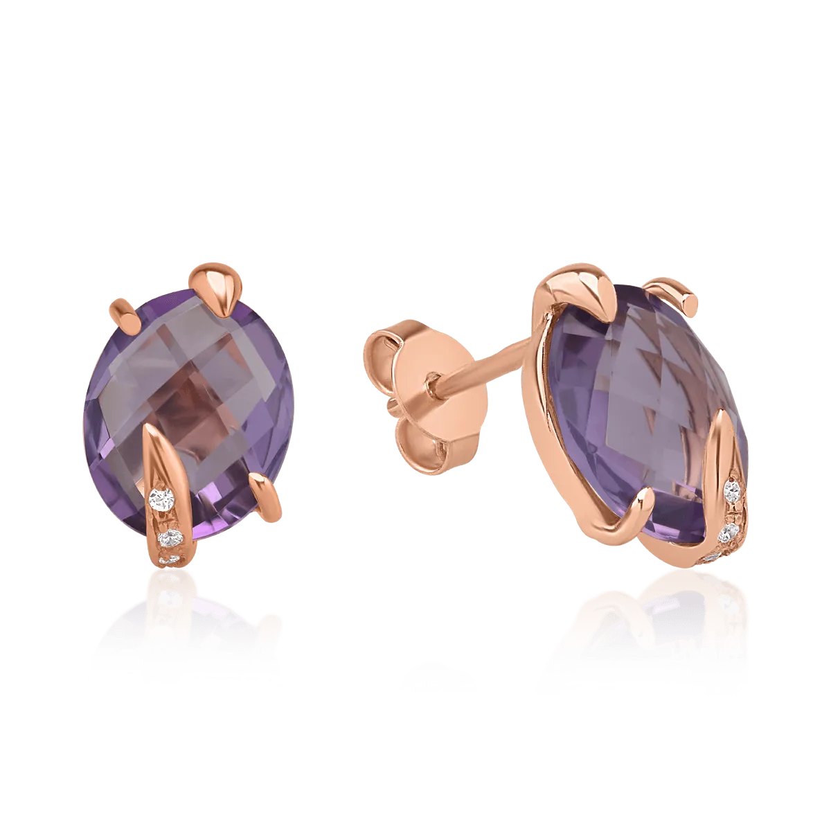 14K rose gold earrings