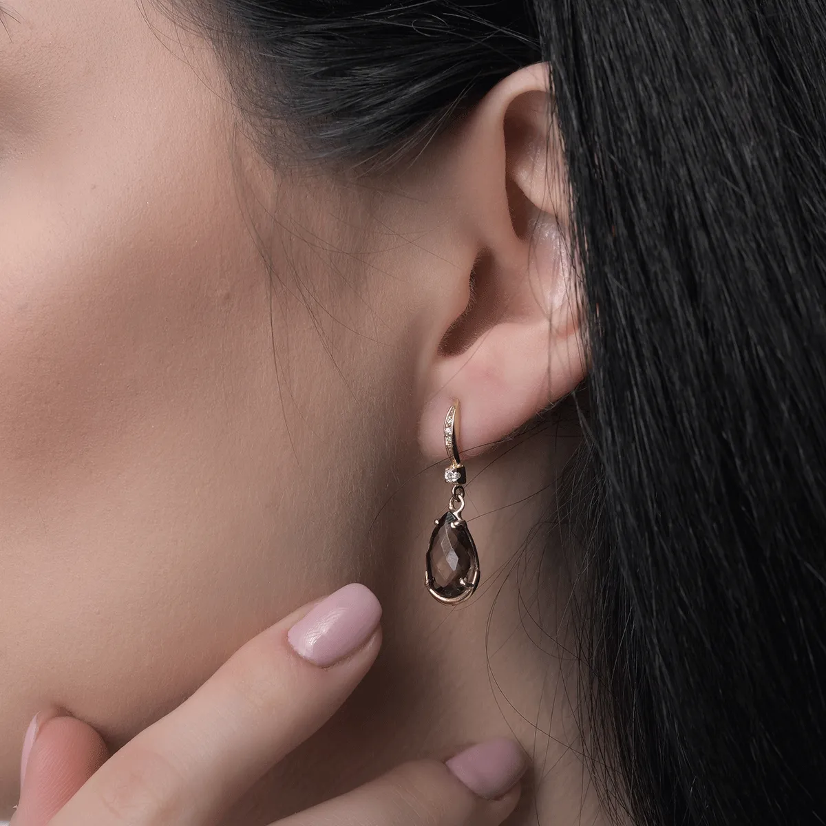 Cercei din aur galben