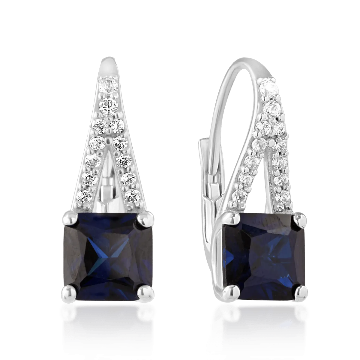 Fülbevaló 14K-os fehér aranyból