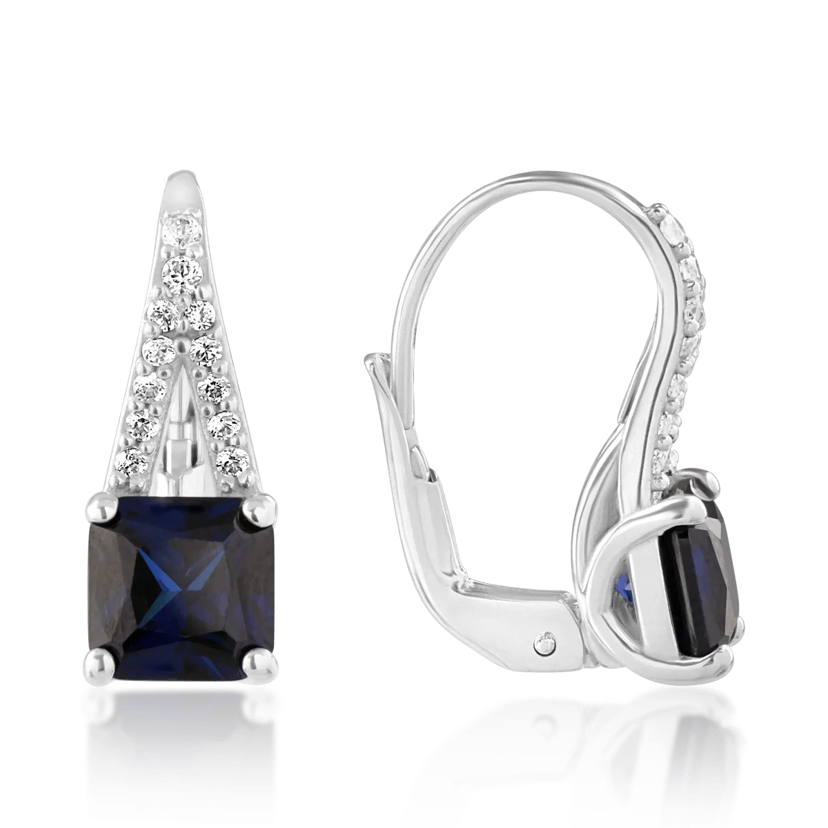 Fülbevaló 14K-os fehér aranyból