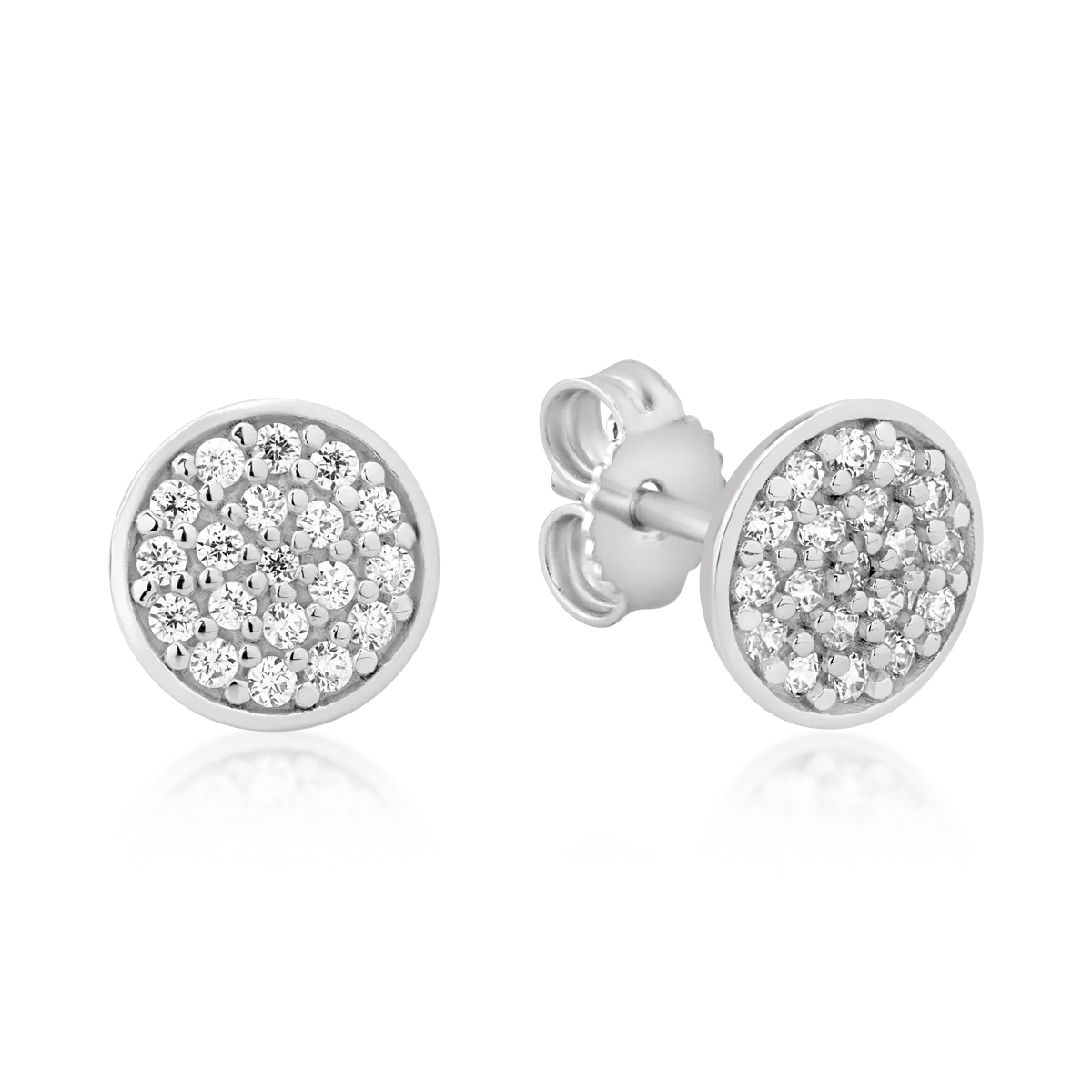 Kolczyki z białego złota 14K