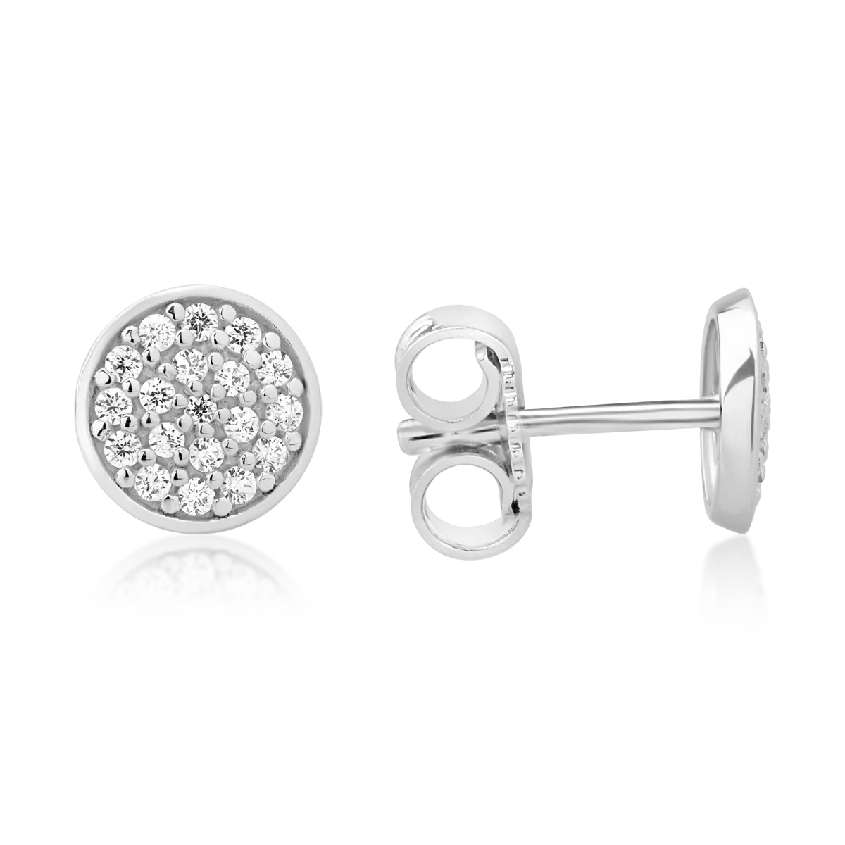 Kolczyki z białego złota 14K