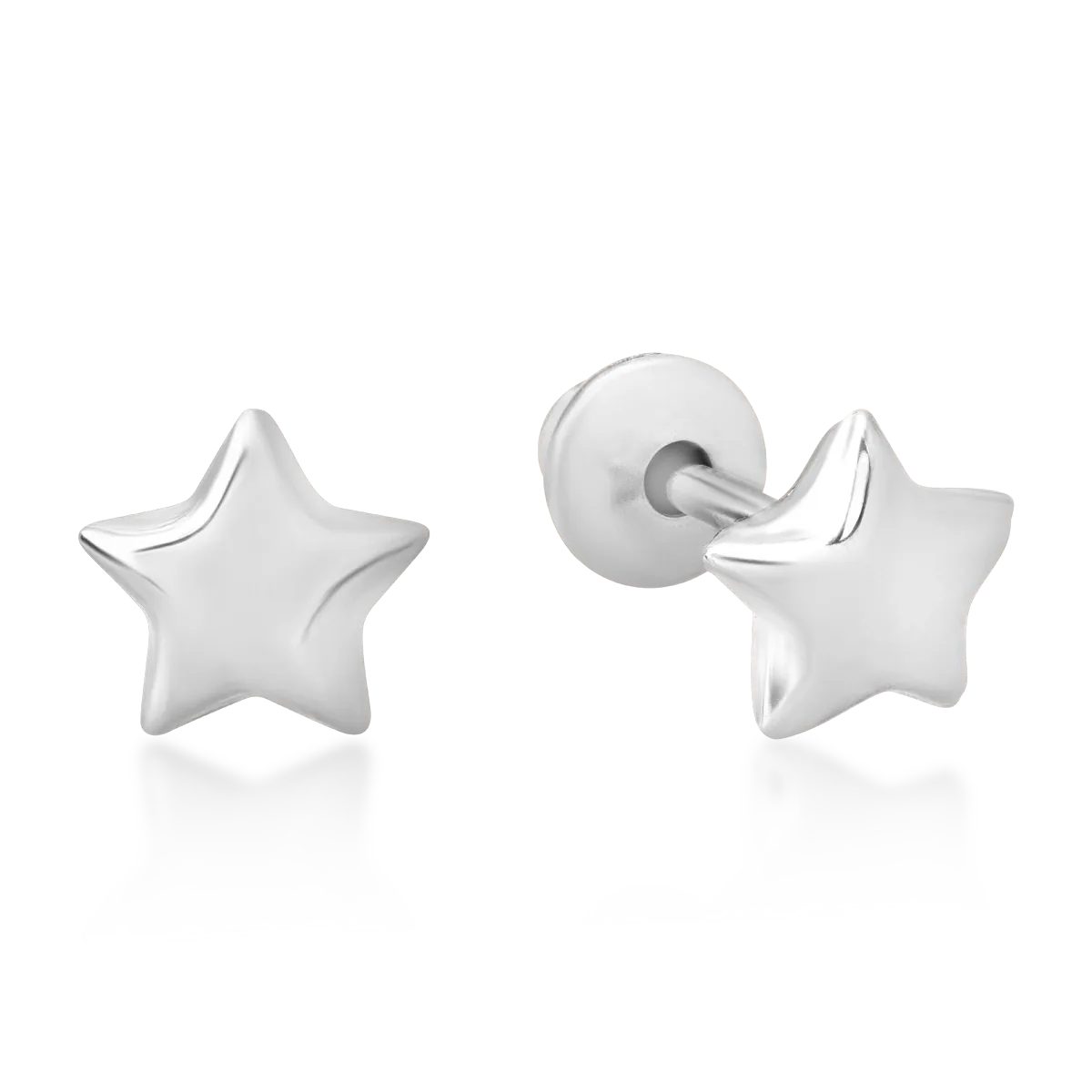 Cercei stelute pentru copii din aur alb