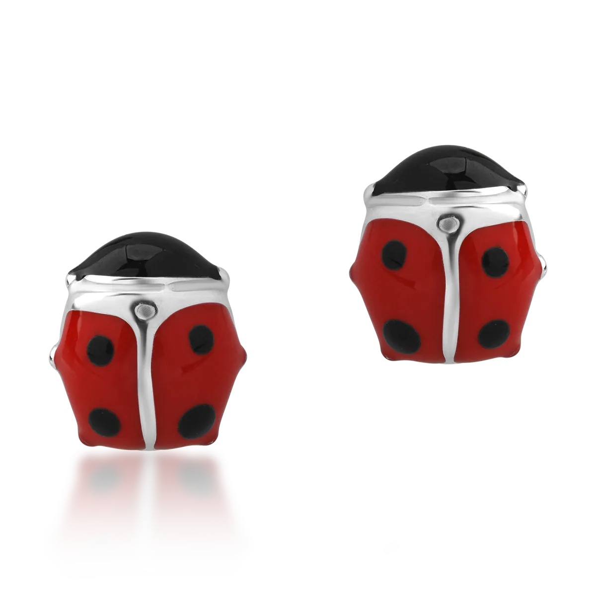 14K white gold children earrings-1602