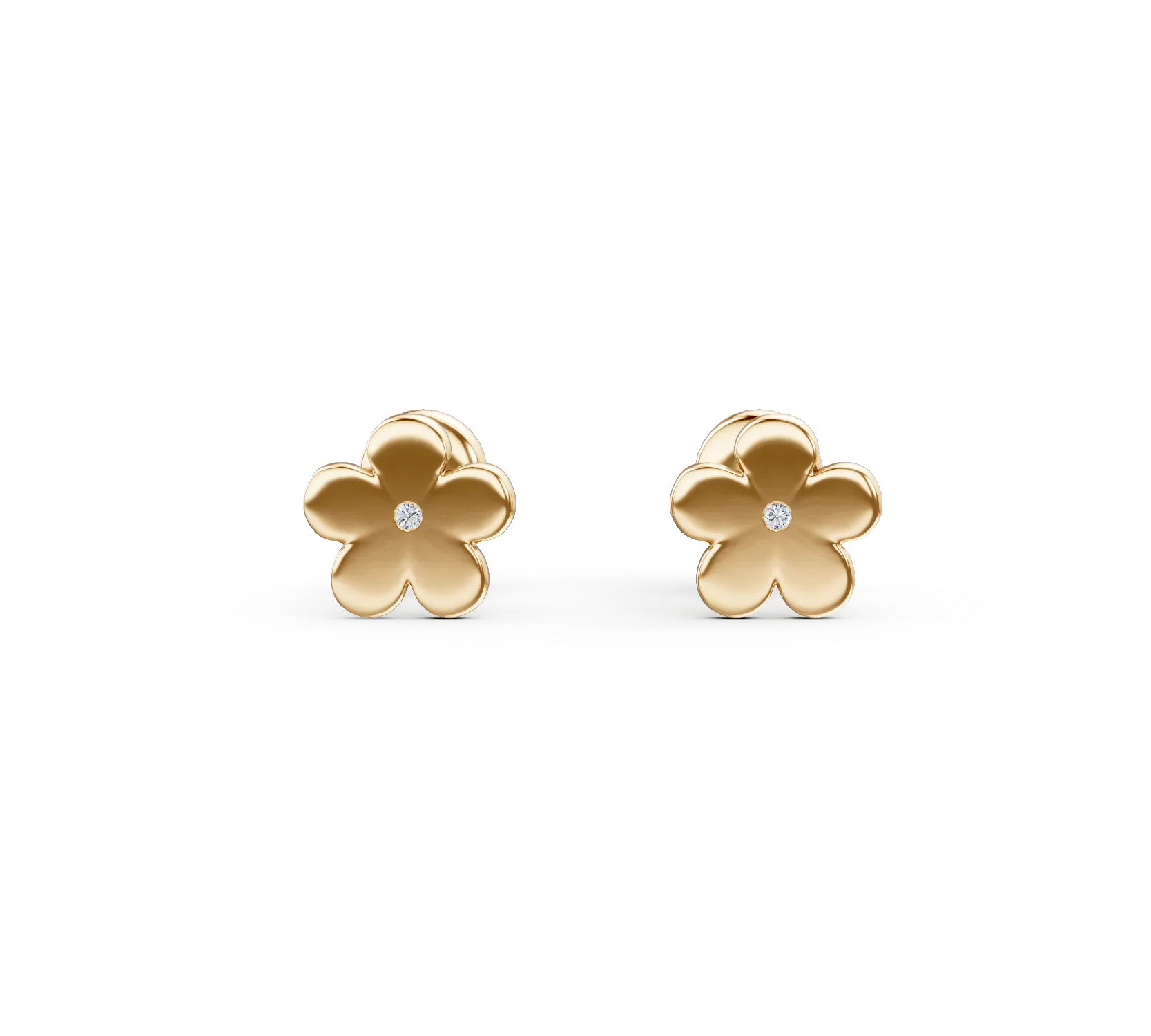 14K yellow gold children earrings