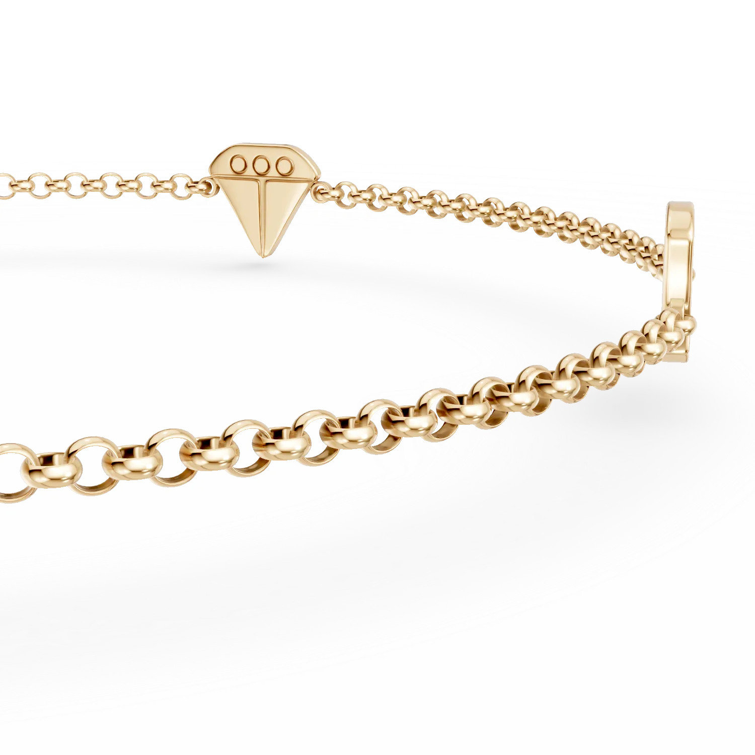 14K yellow gold children's bracelet