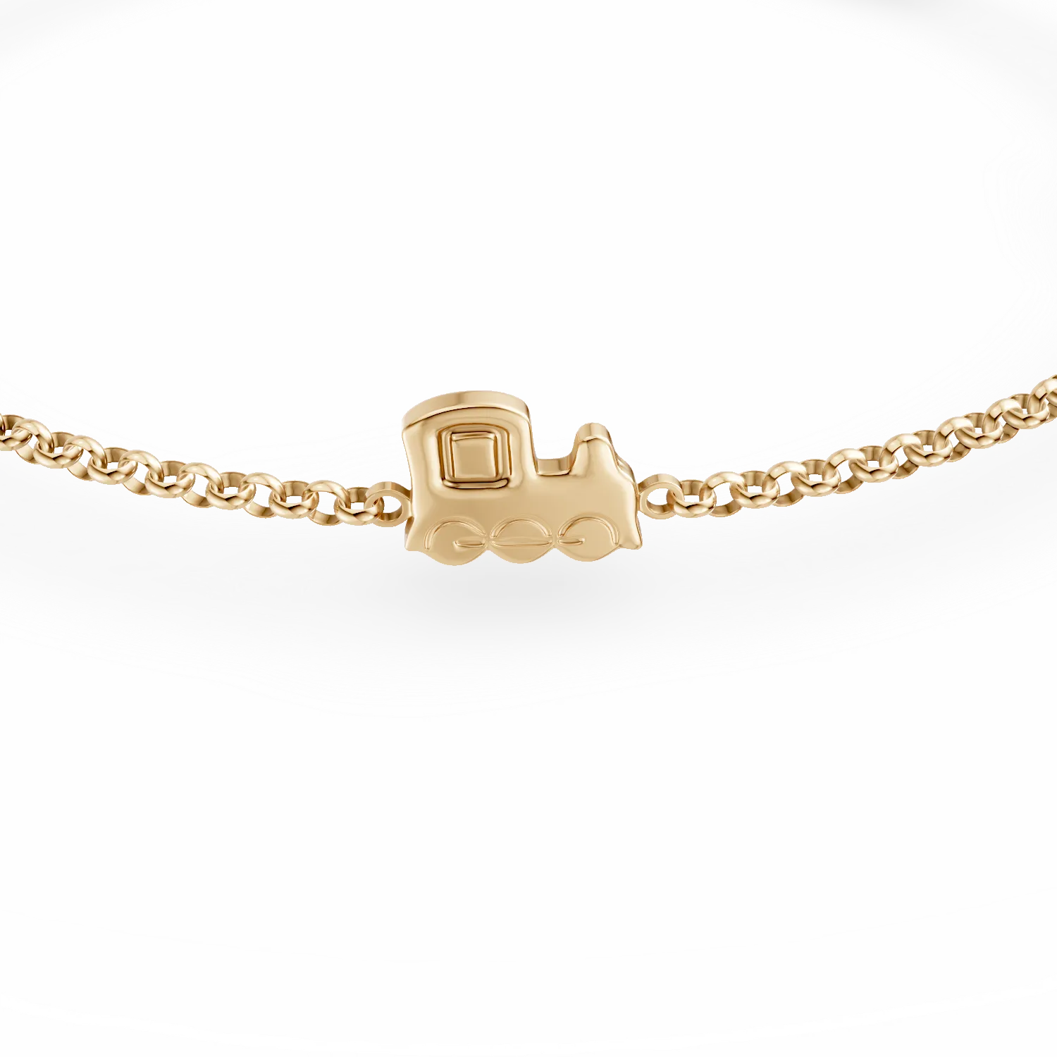 14K yellow gold children's bracelet