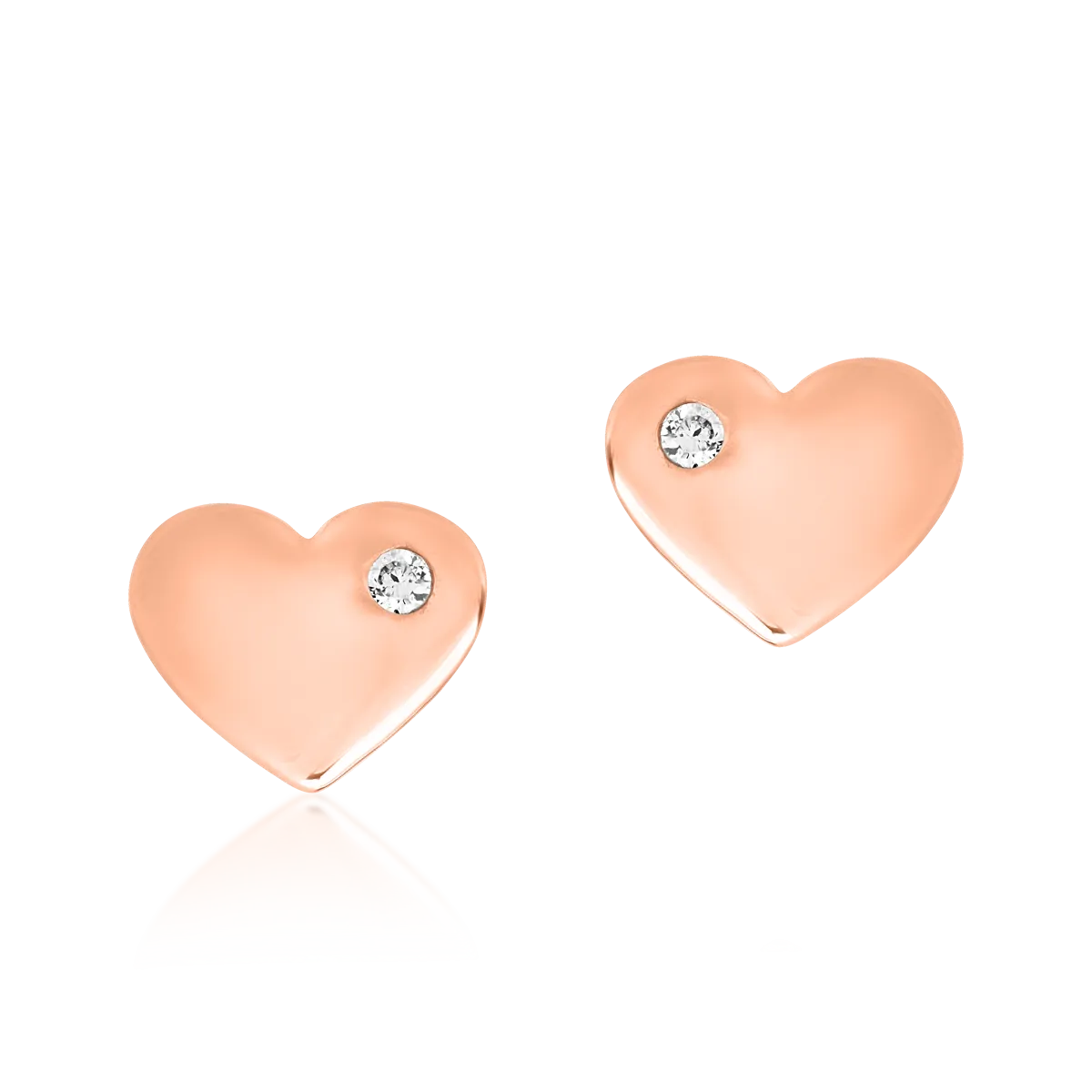 14K rose gold children earrings