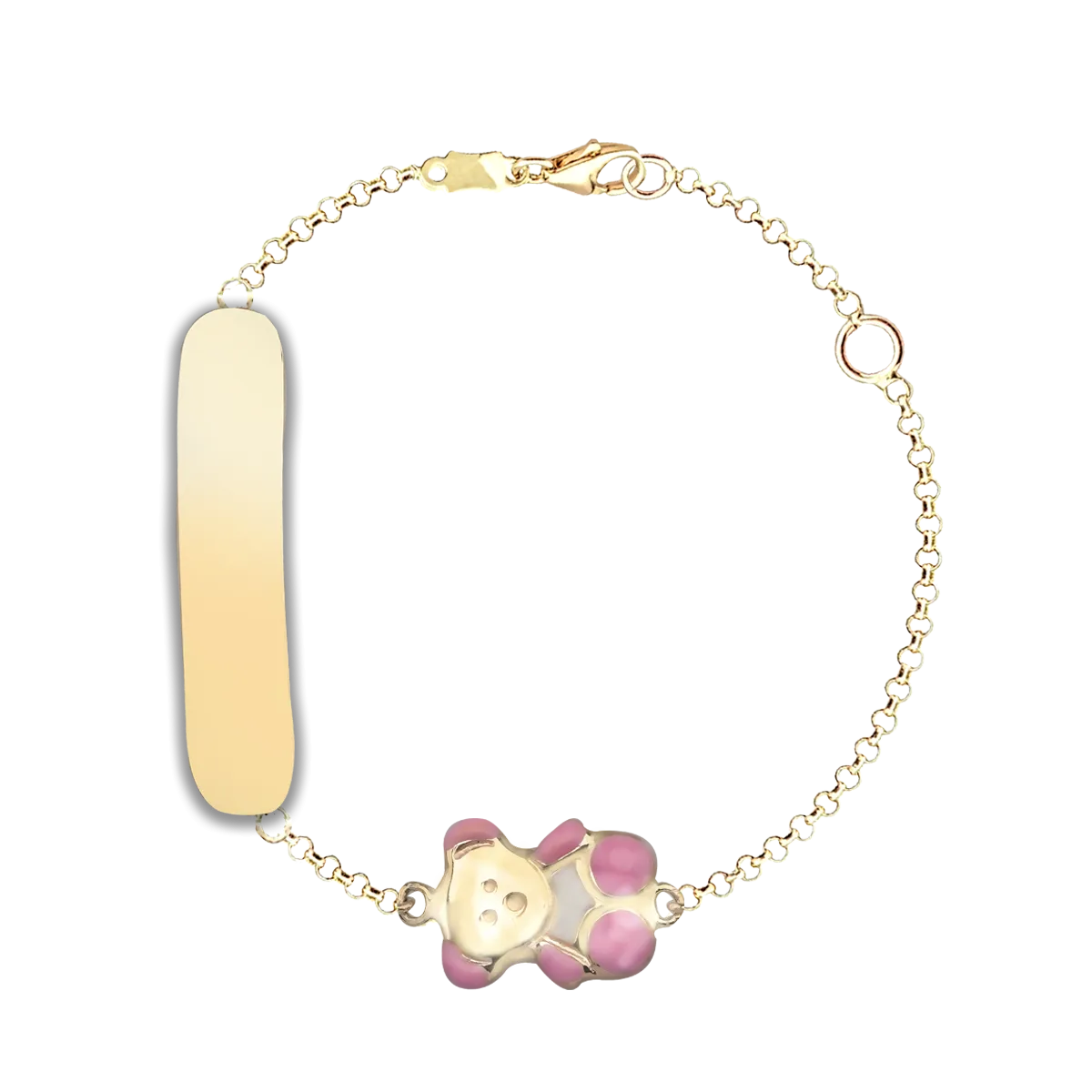 14K yellow gold children's bracelet-109022