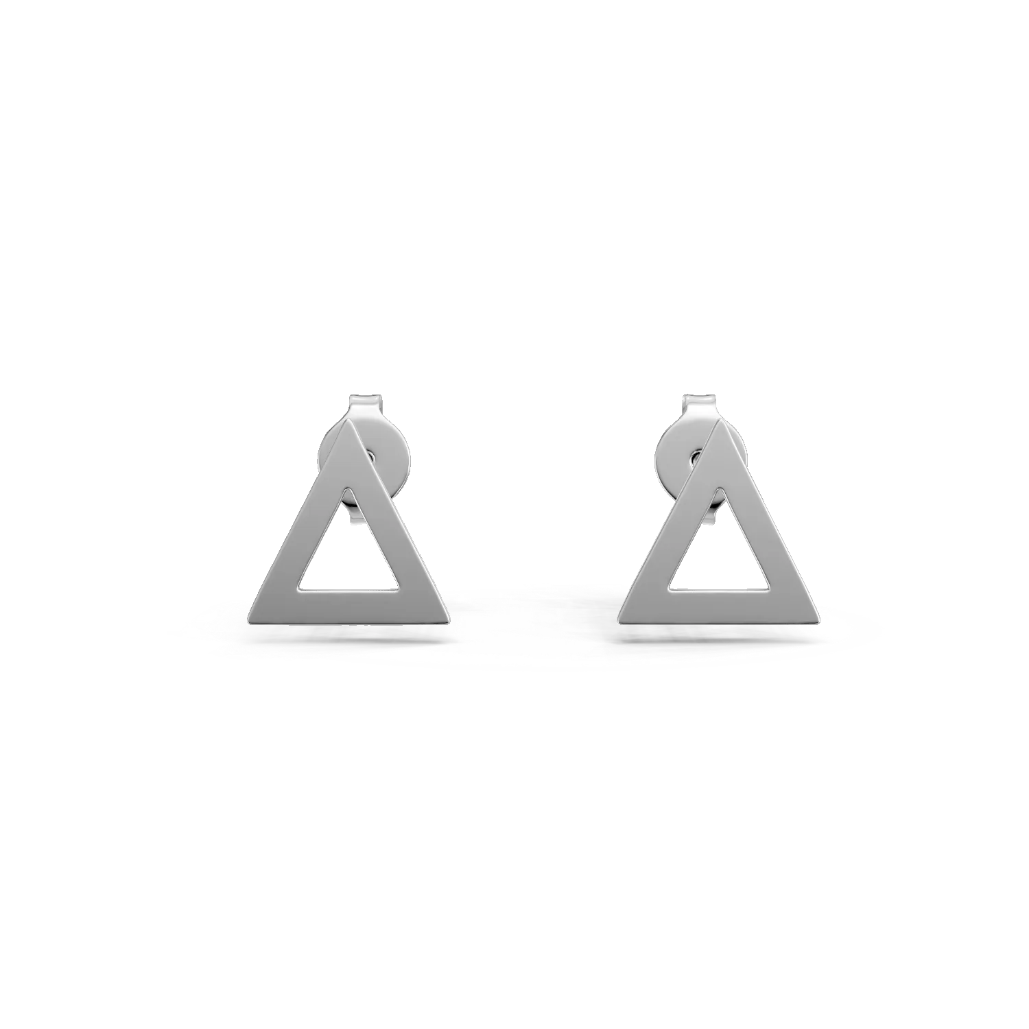 14K white gold earrings