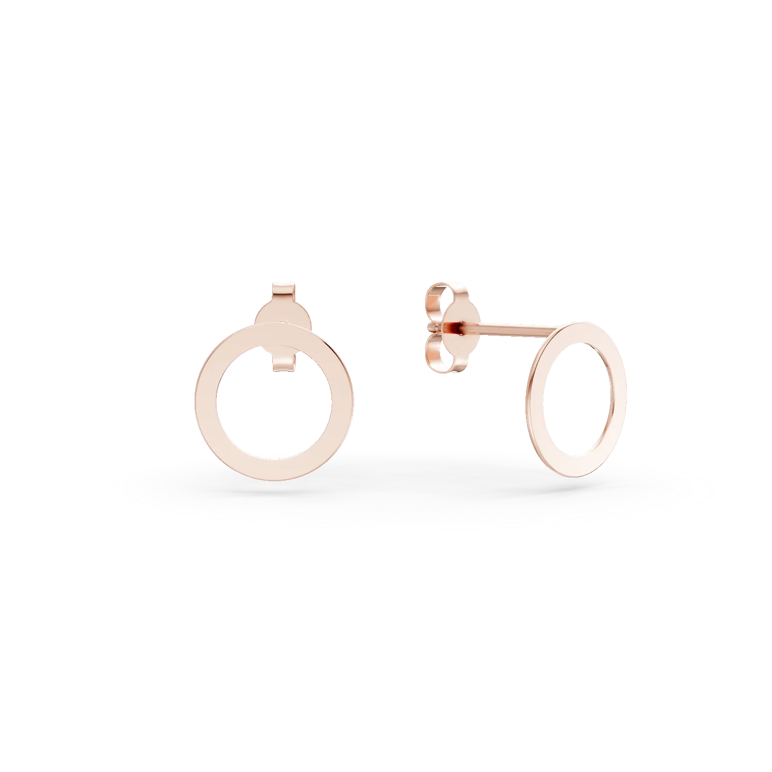 Rózsakany kerek fülbevaló