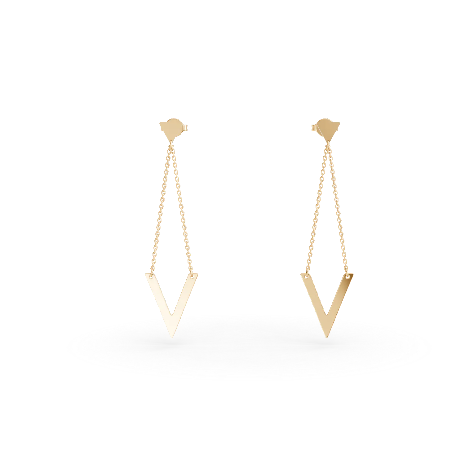 14K yellow gold earrings