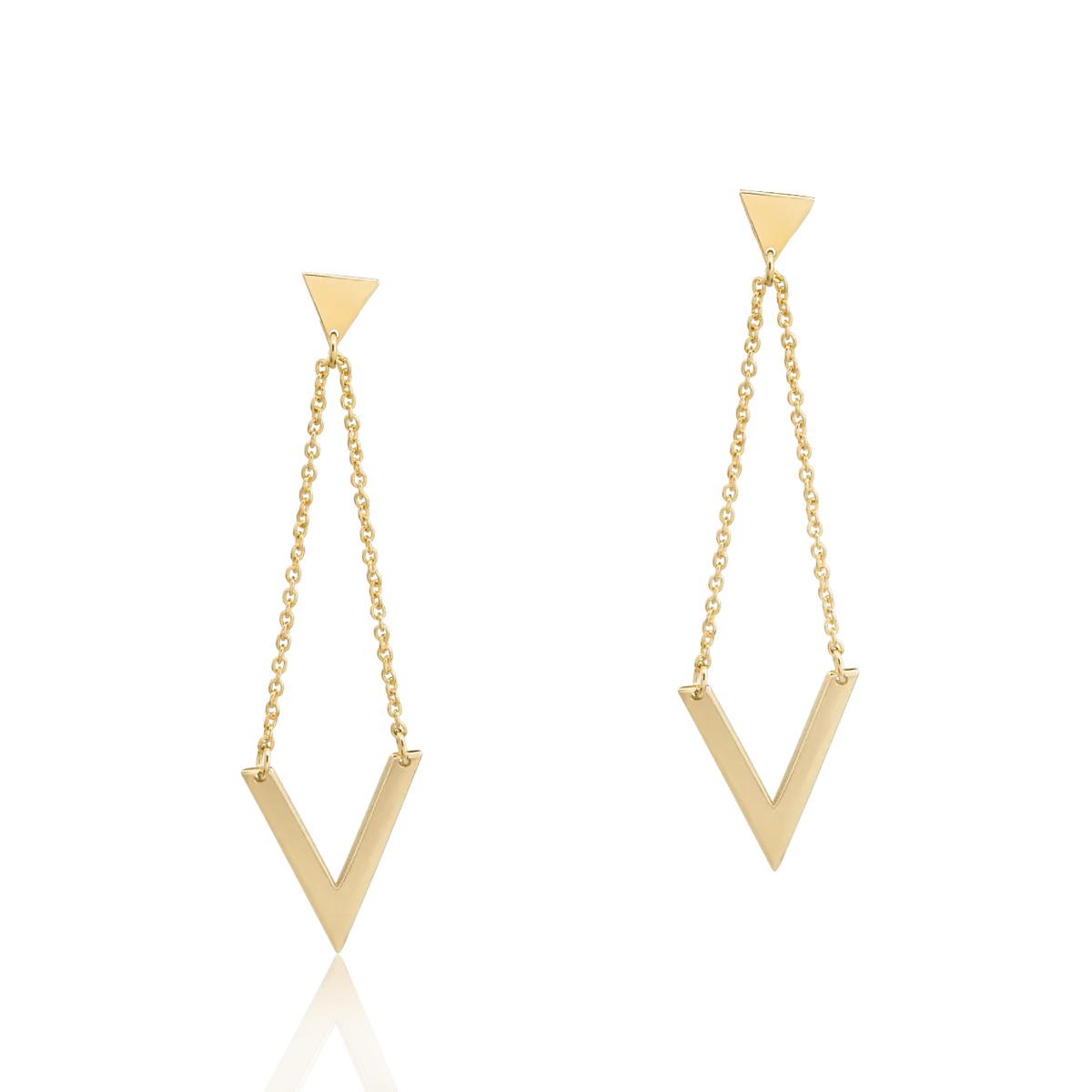 14K yellow gold earrings