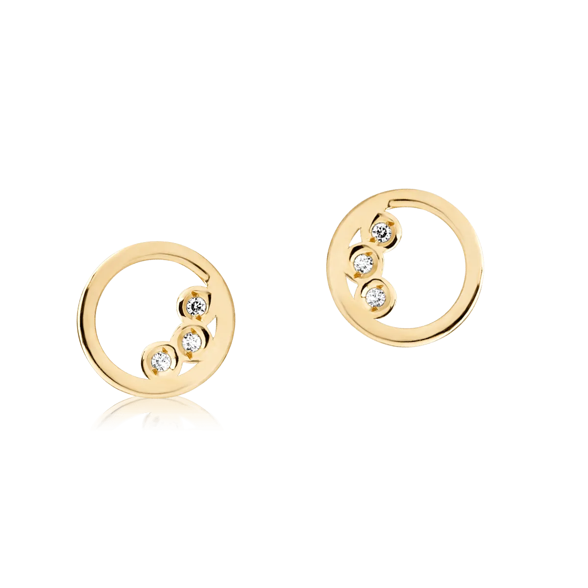 14K yellow gold earrings