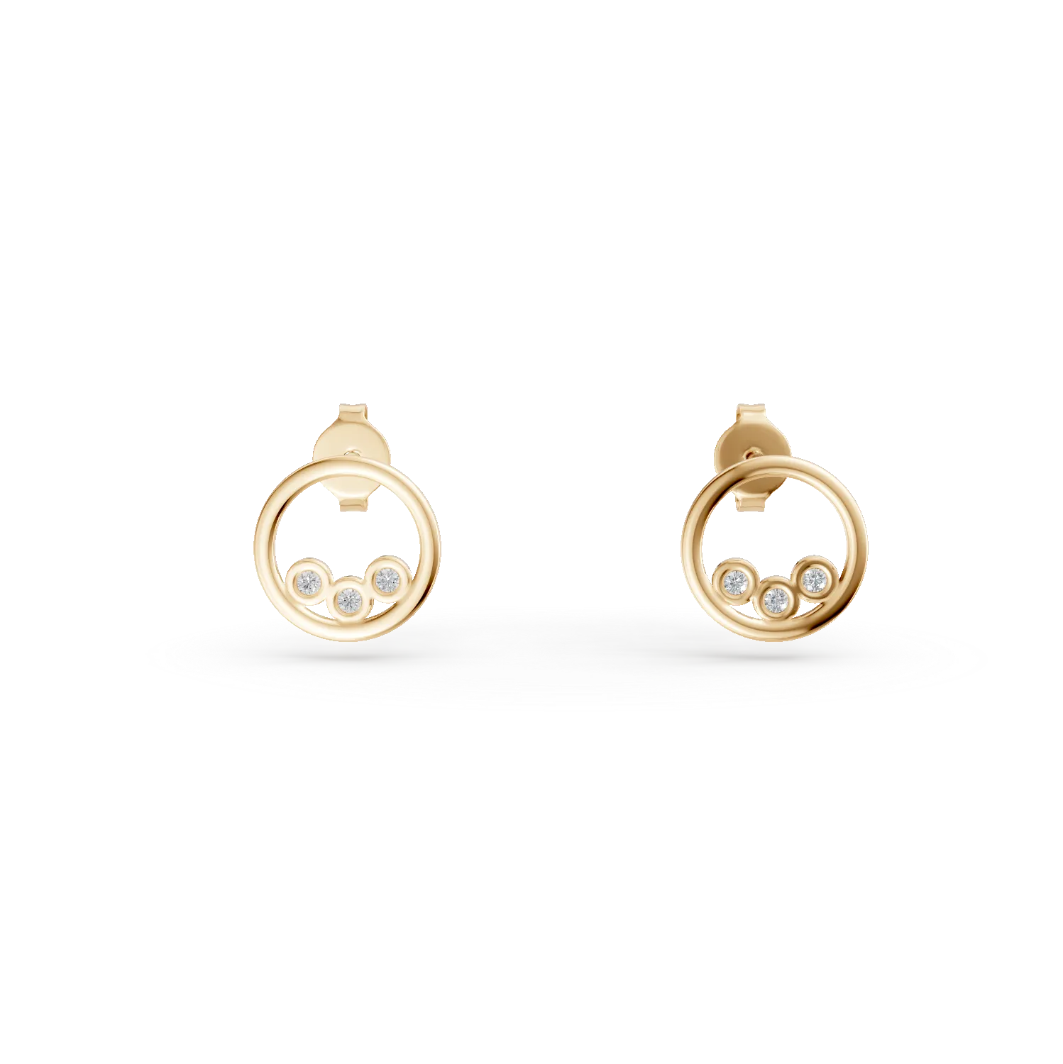 14K yellow gold earrings