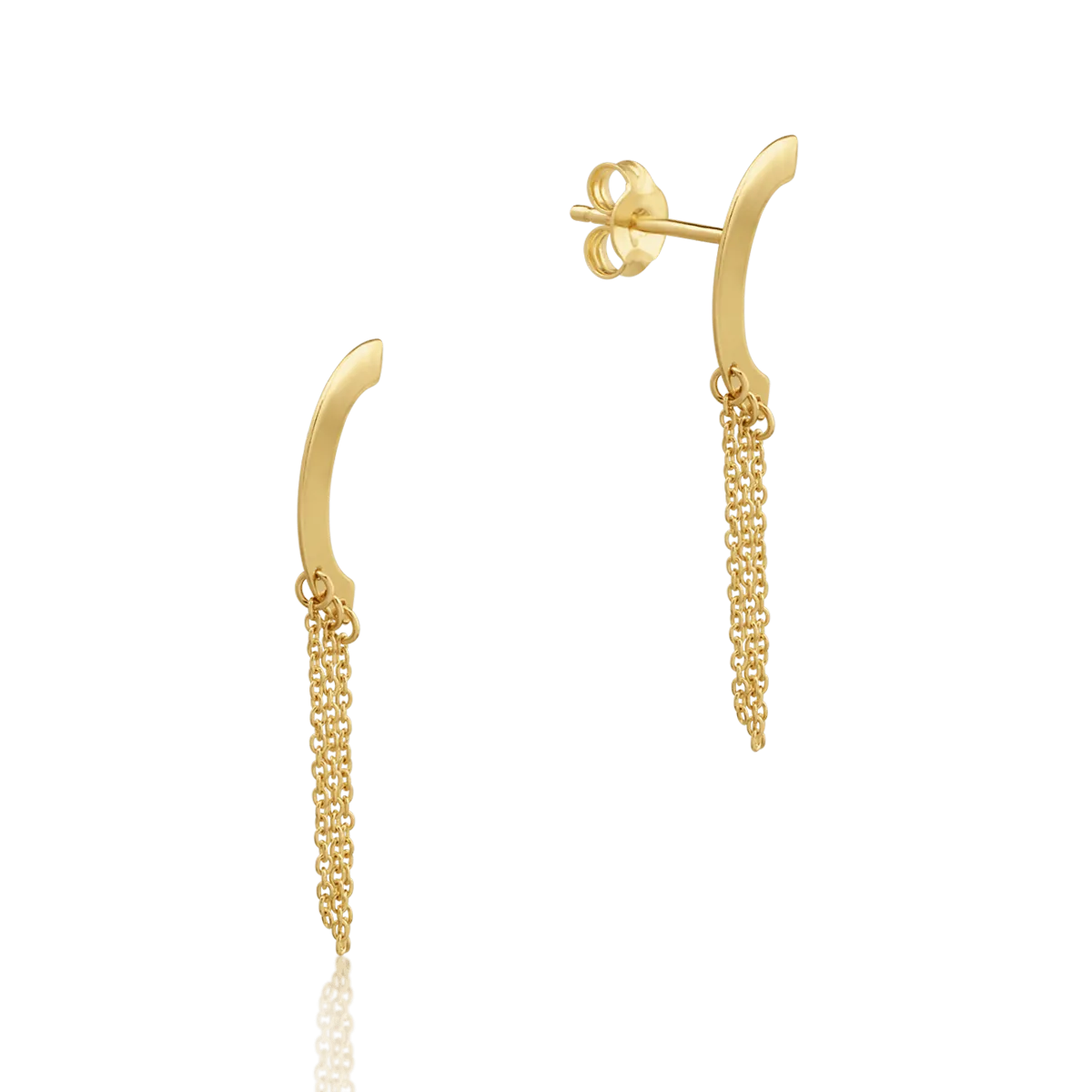 Fülbevaló 14K-os sárga aranyból