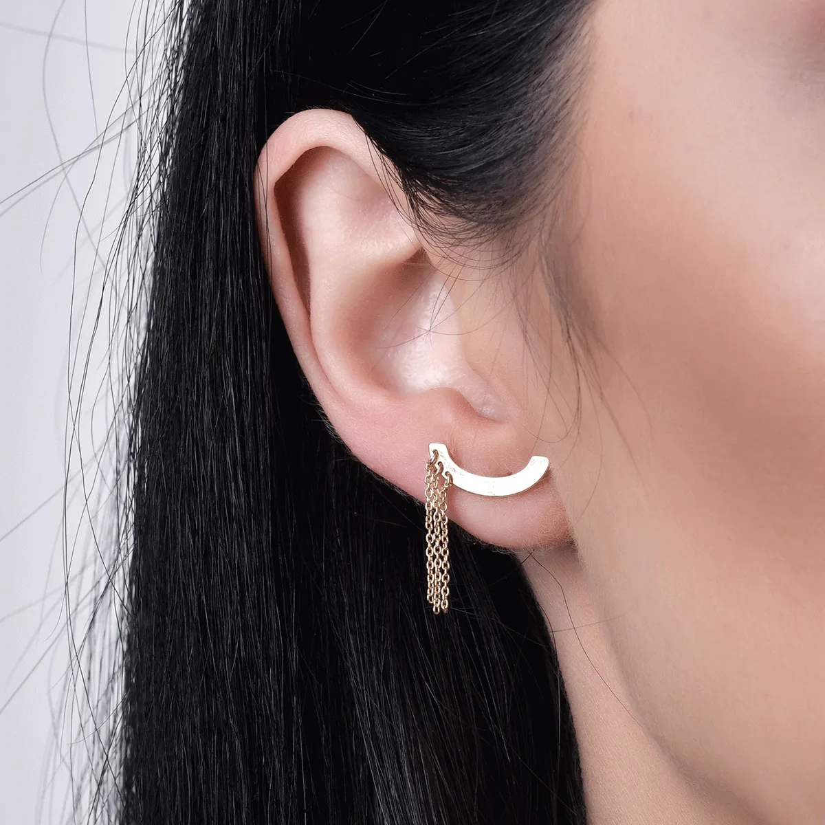 Fülbevaló 14K-os sárga aranyból