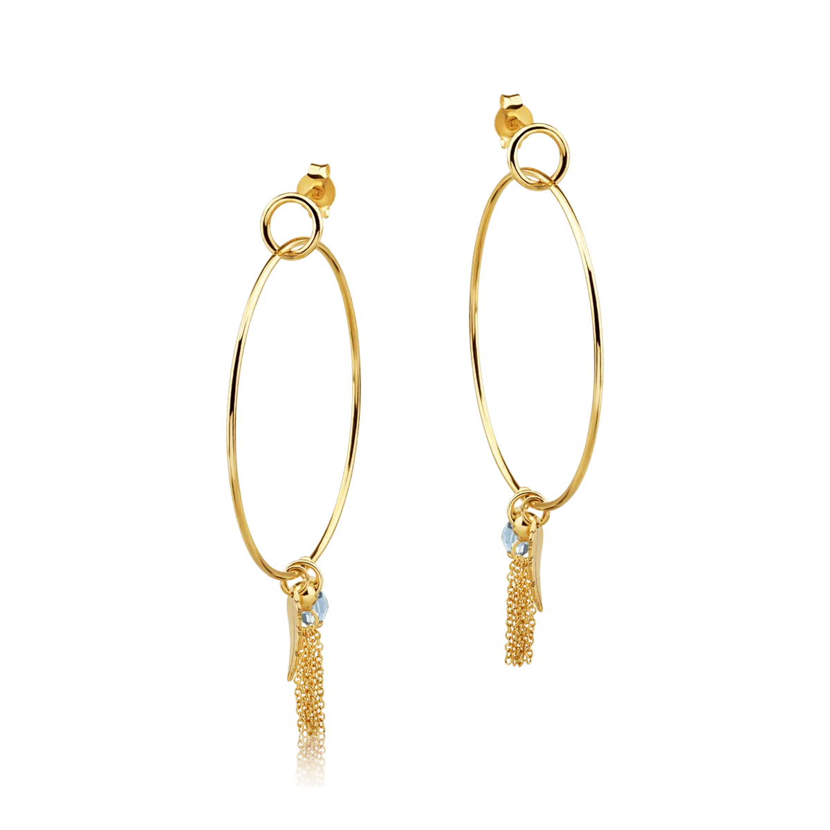 14K yellow gold earrings