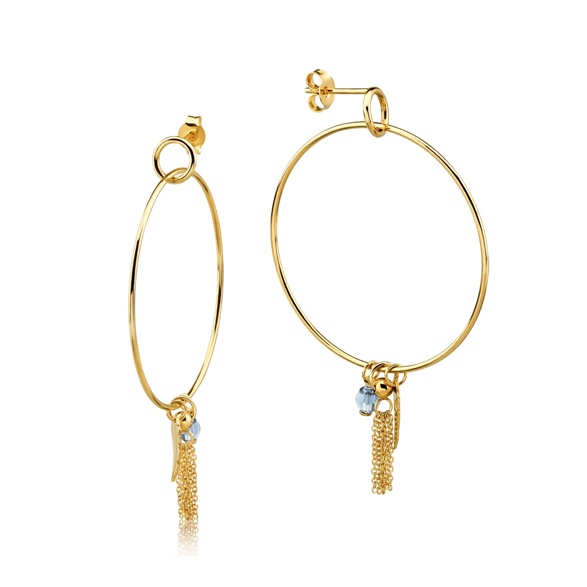 14K yellow gold earrings