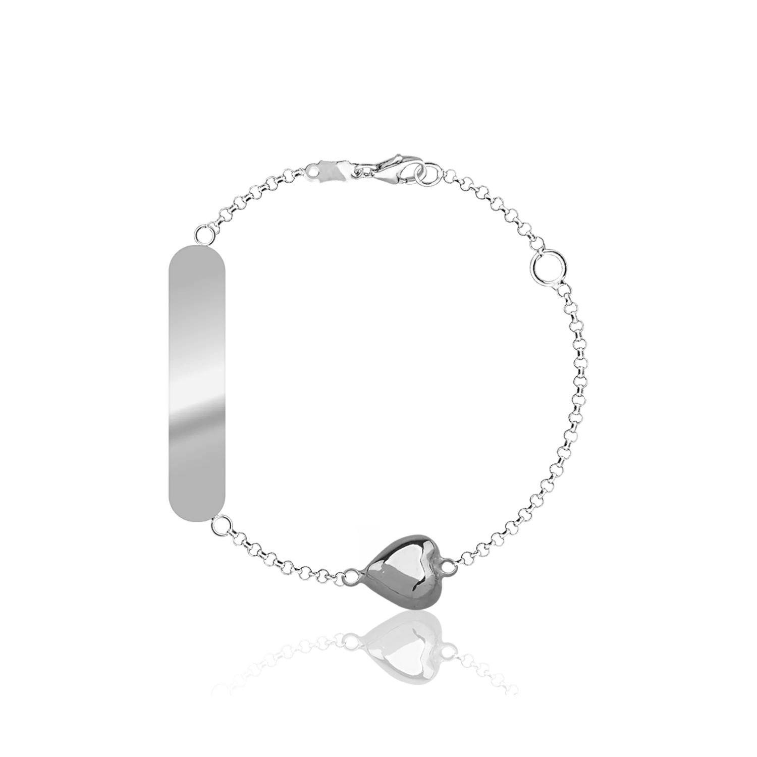 14K white gold bracelet for children