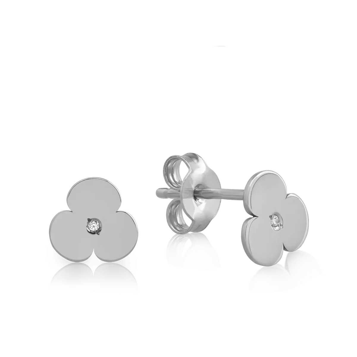 Fülbevaló 14K-os fehér aranyból