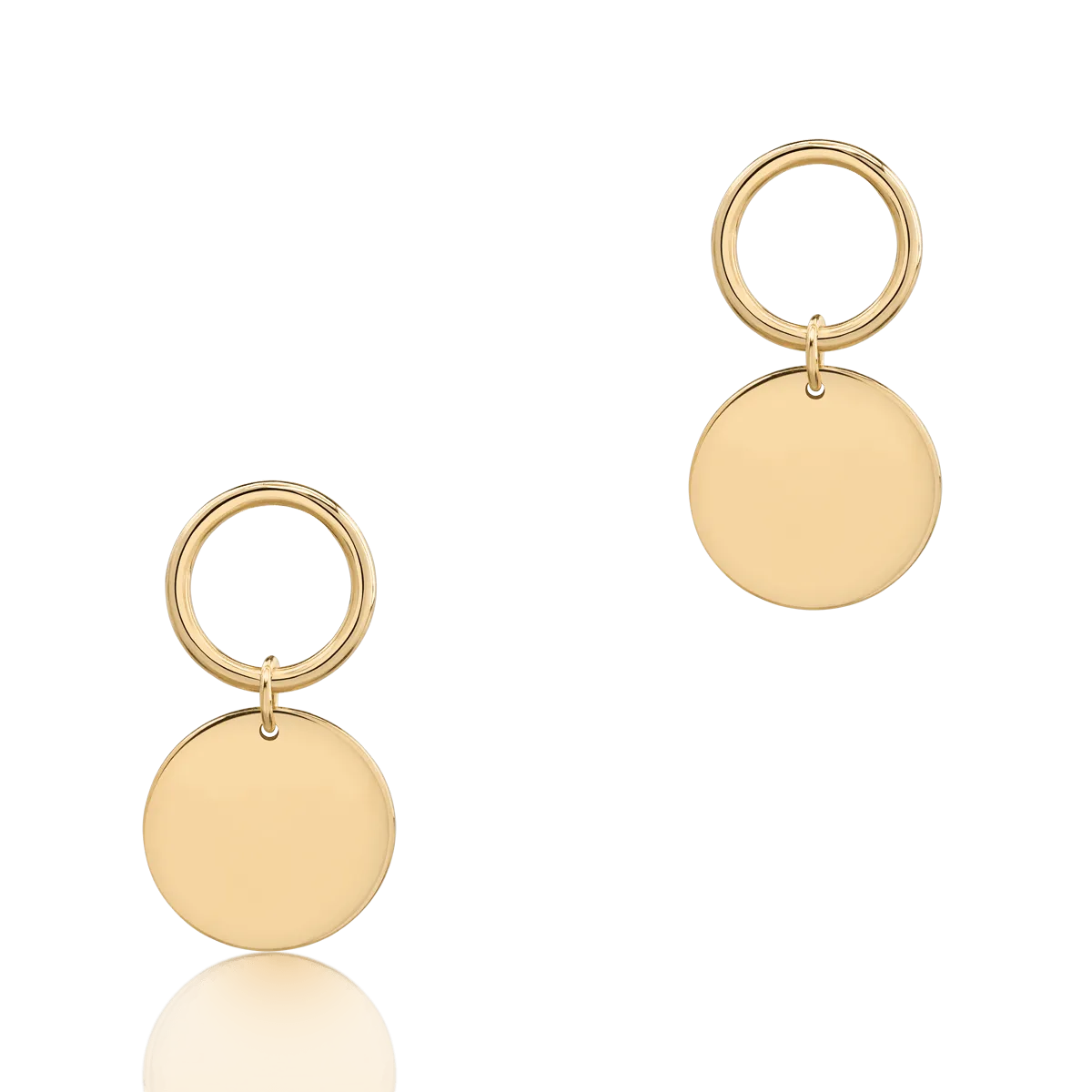 14K yellow gold earrings