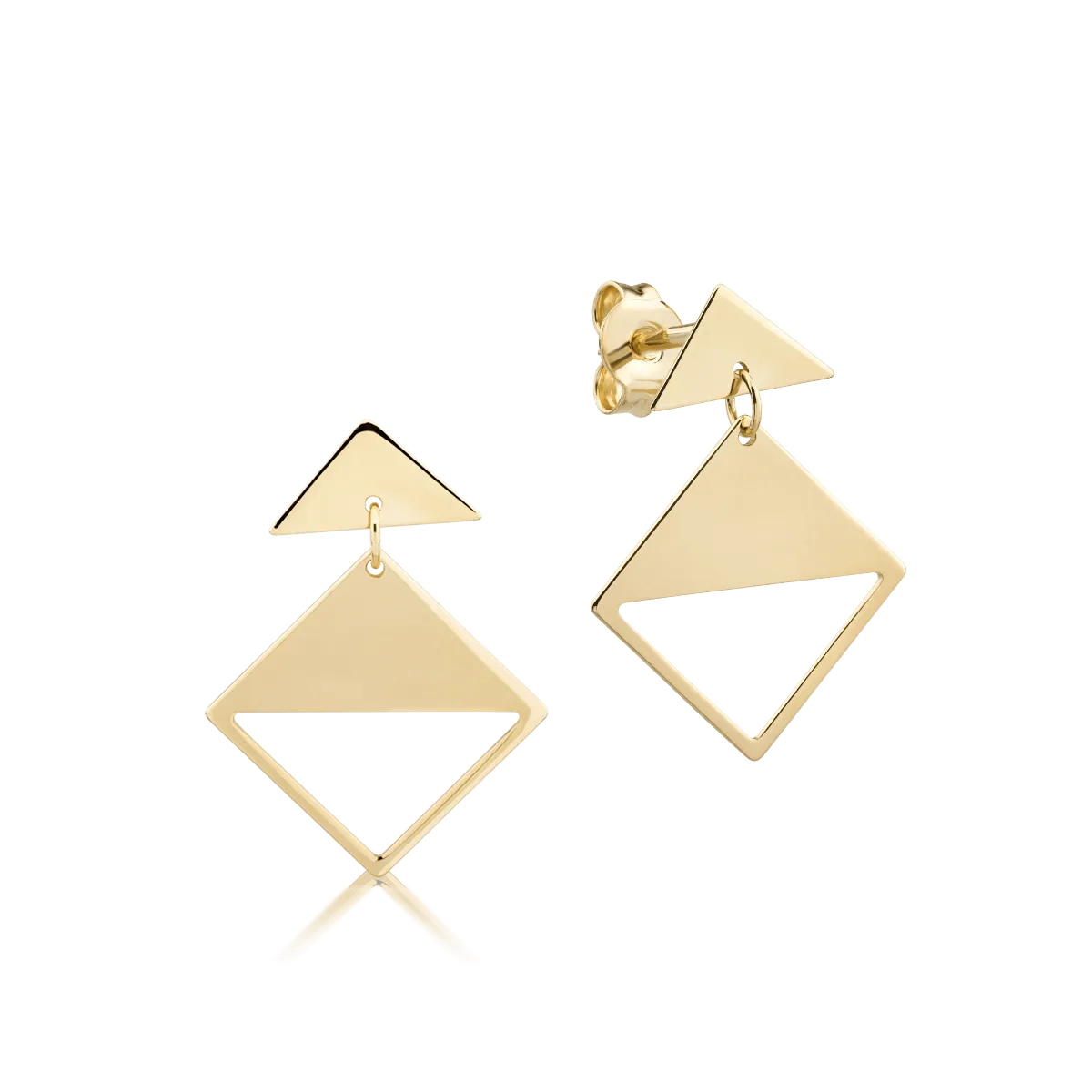 14K yellow gold earrings