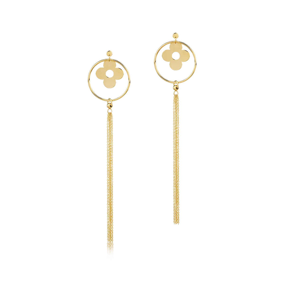 14K yellow gold earrings