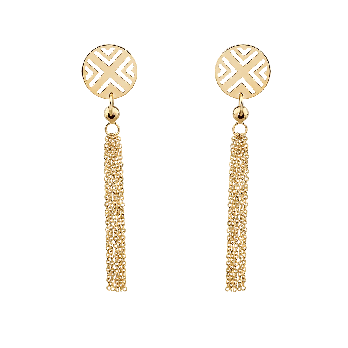 14K yellow gold earrings