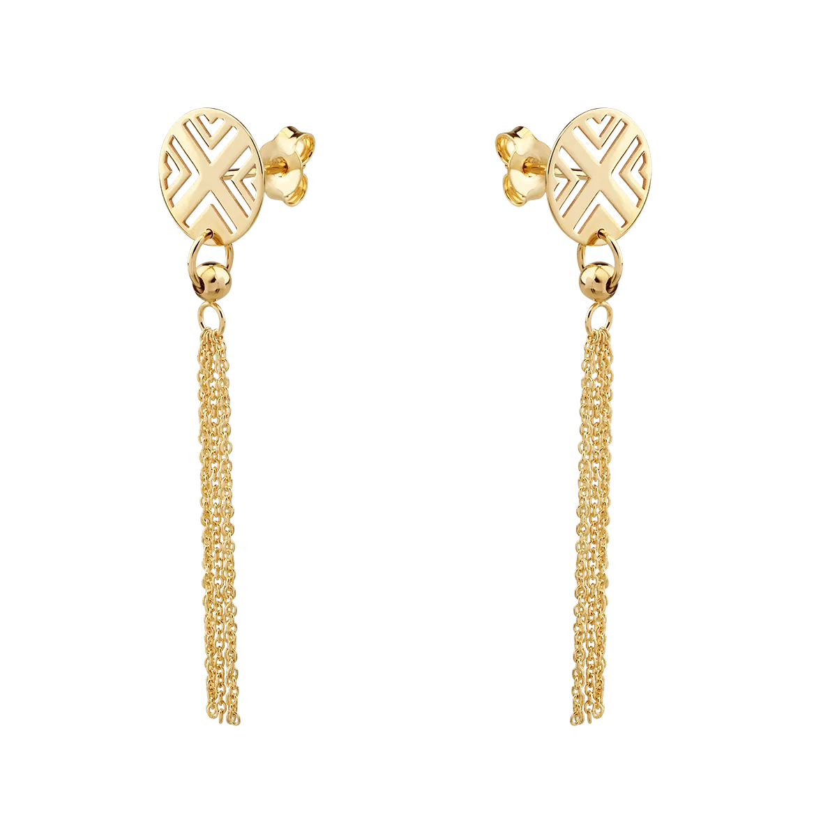 14K yellow gold earrings