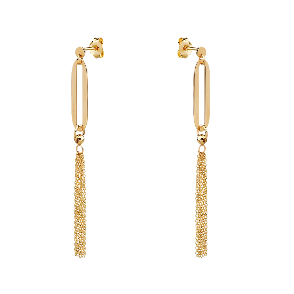 14K yellow gold earrings