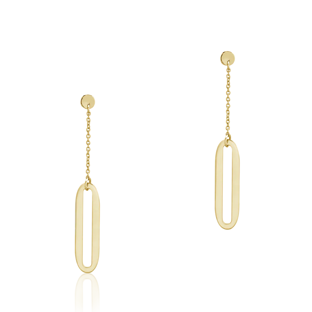 14K yellow gold earrings-1790