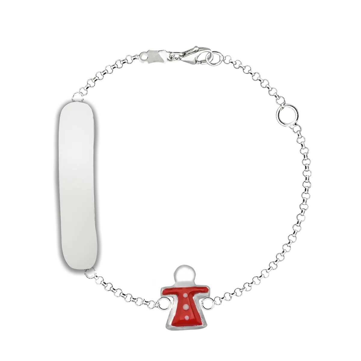 14K white gold bracelet for children