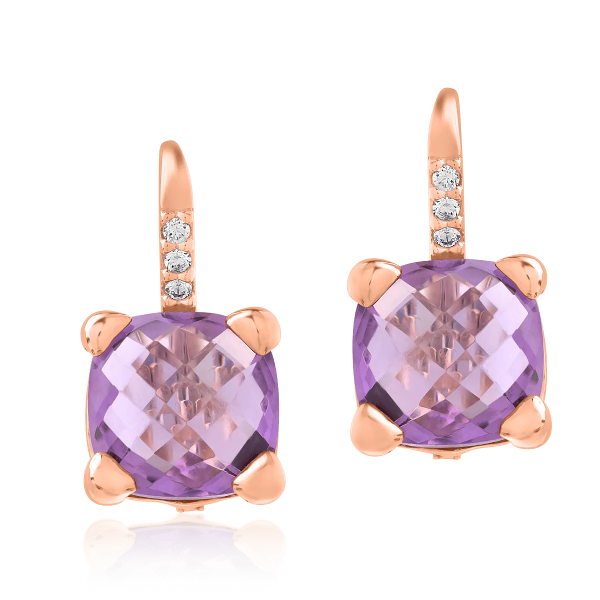 14K rose gold earrings